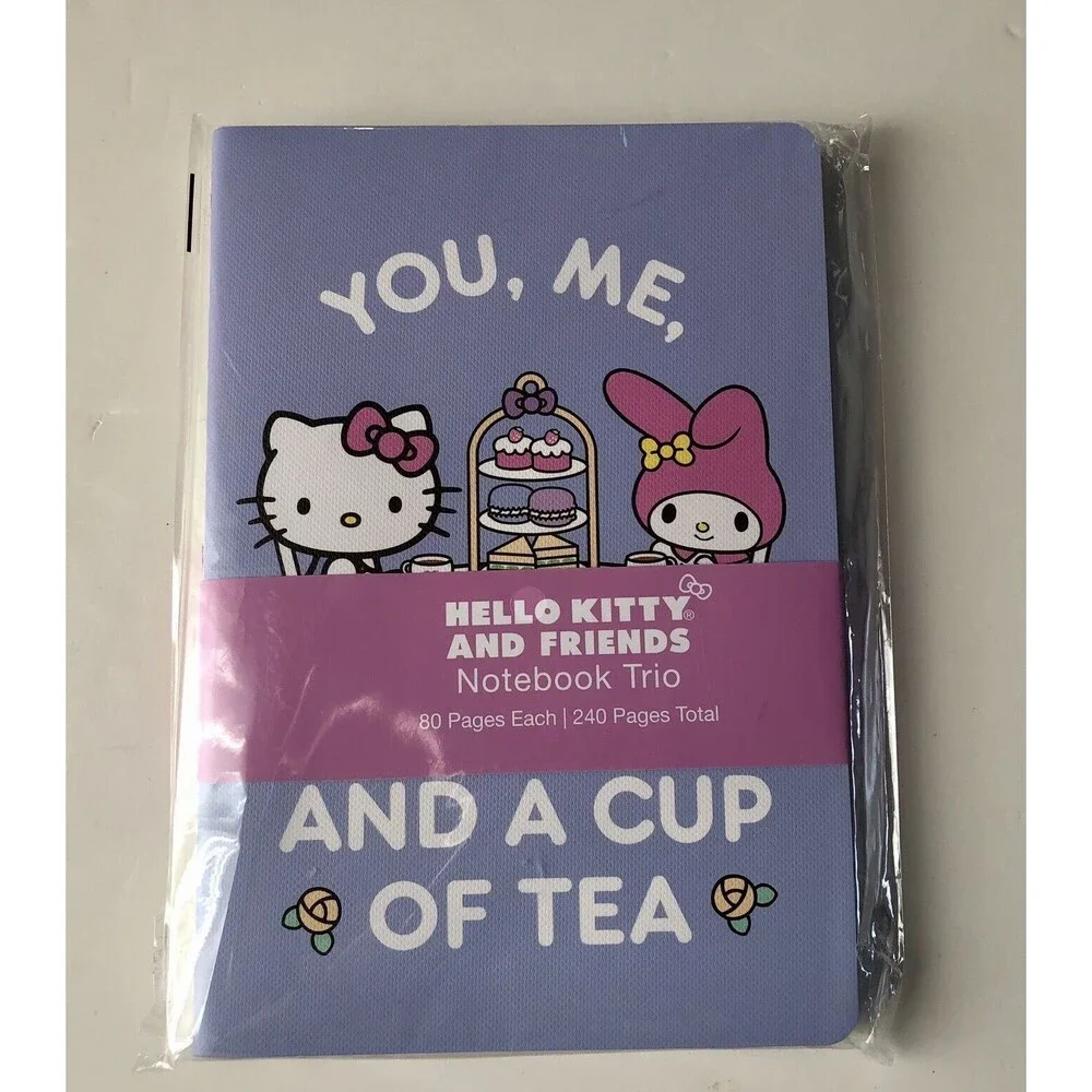 Hello Kitty & Friends 3 Pack Notebooks 80 Pages Each/240 Pages Total New